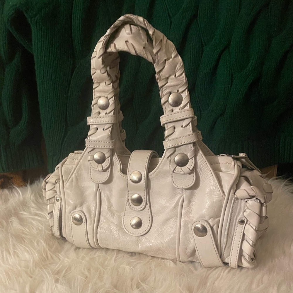 Chloe Silverado Vintage White Leather Handbag | Rare - Picture 10 of 15